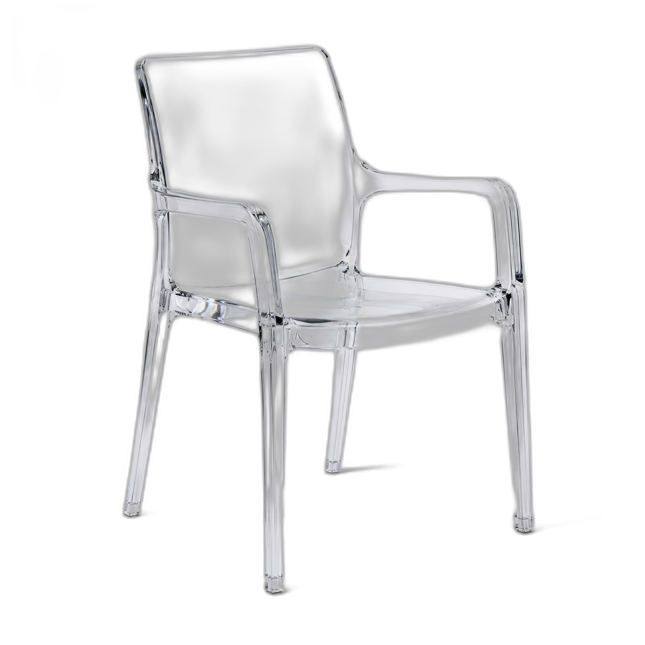 Acrylic ghost chairs — transparent and elegant